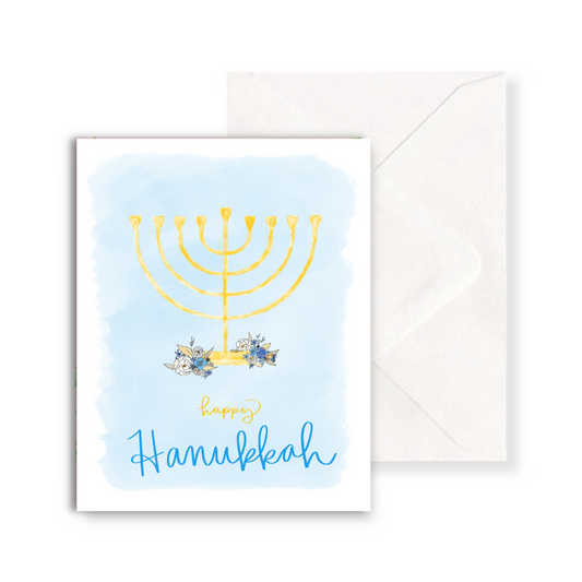 Happy Hanukkah - Hanukkah Notecard