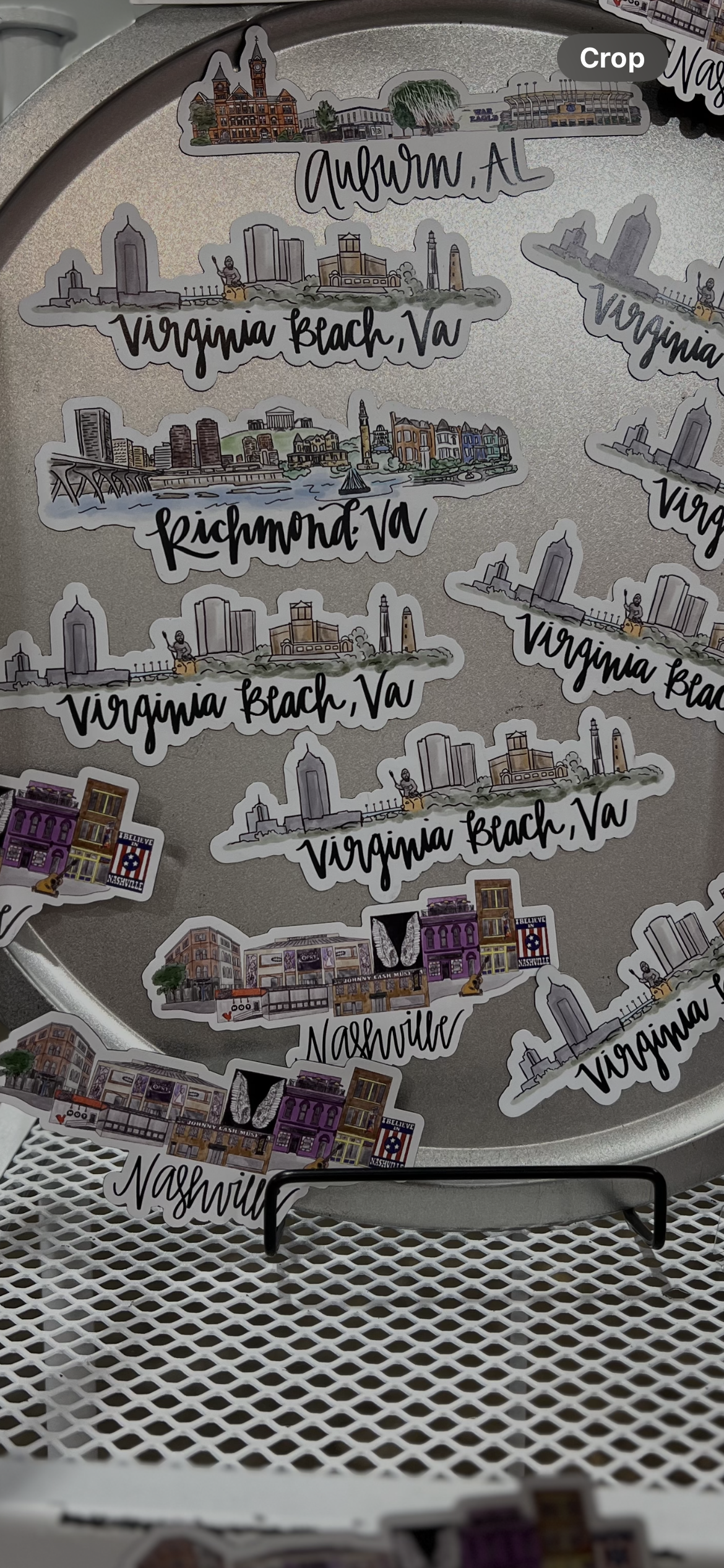 Virginia Beach skyline magnet