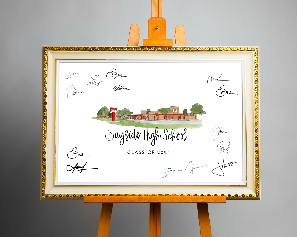 Princess Anne High School 8x10 Art Print - Virginia Beach High Schools - Graduation