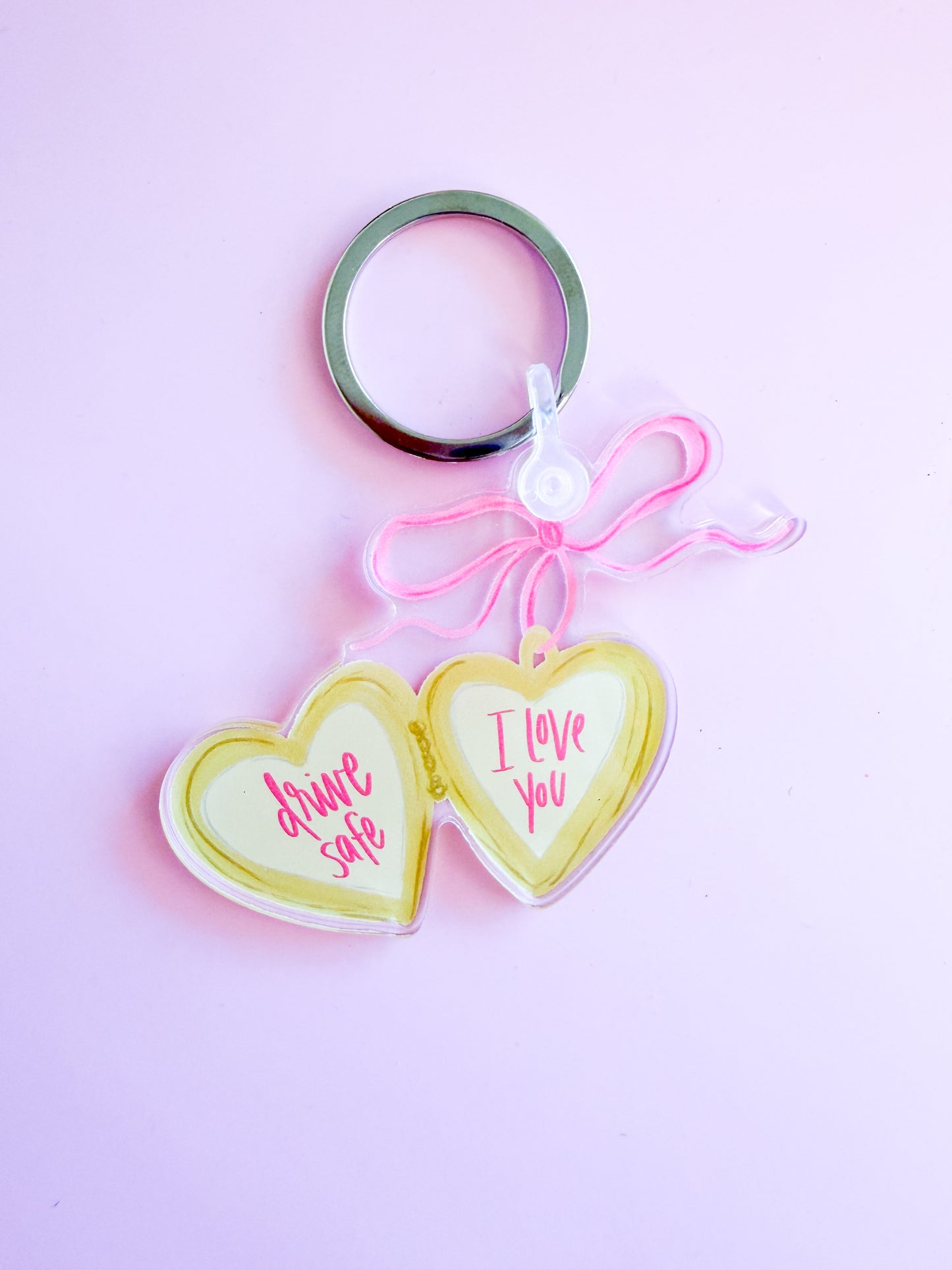 Drive Safe - Love you Locket keychain