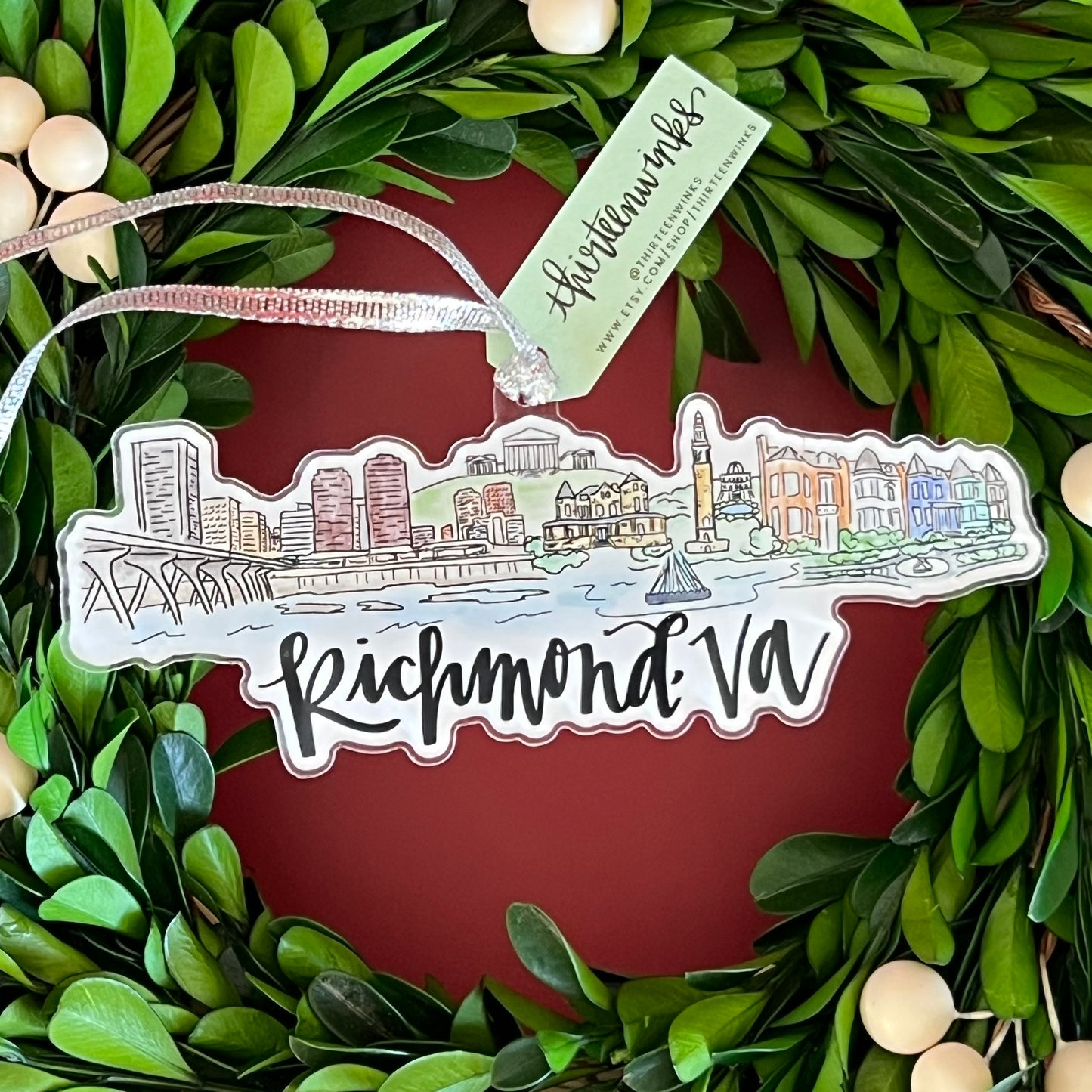 Richmond, VA acrylic ornament