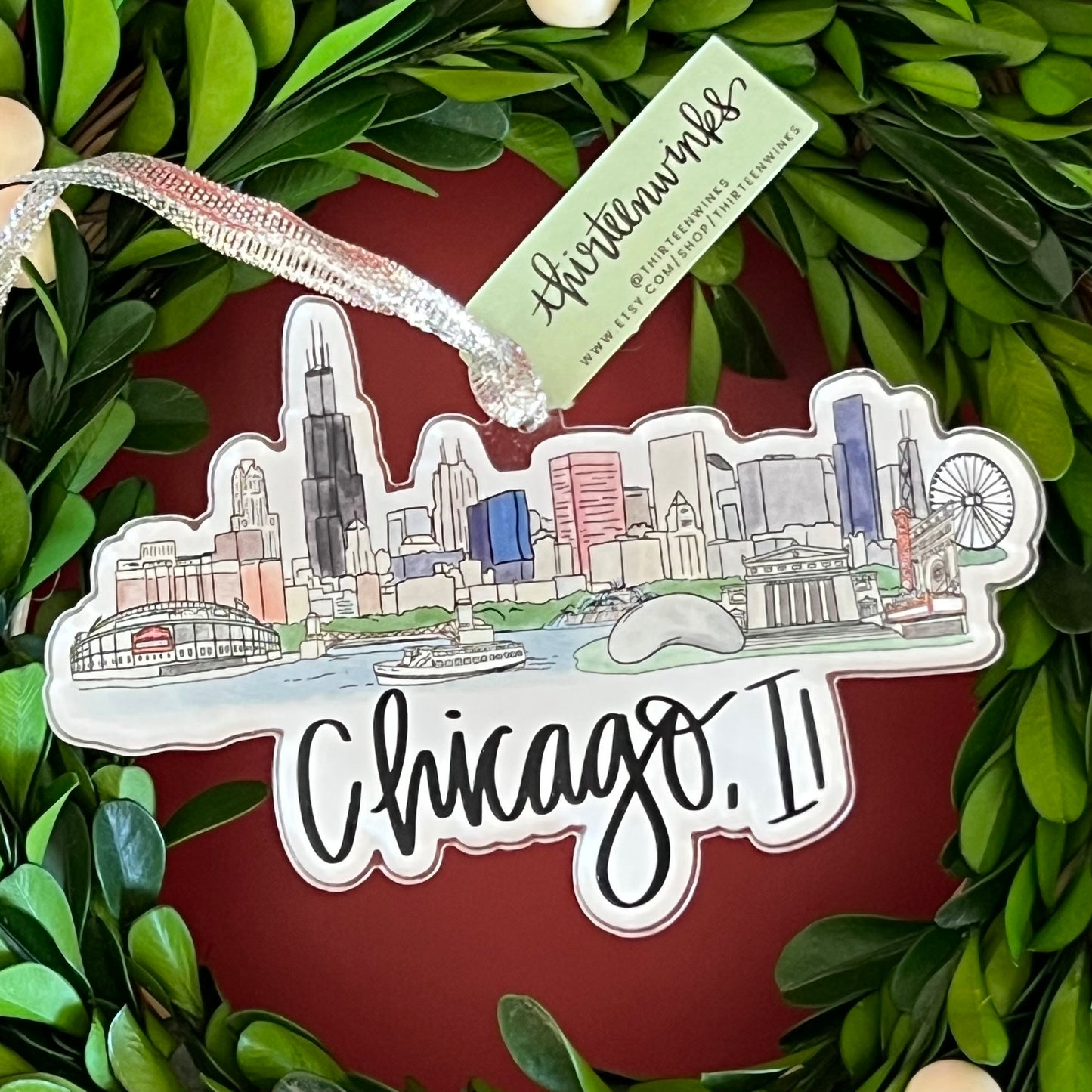 Chicago,Il acrylic ornament