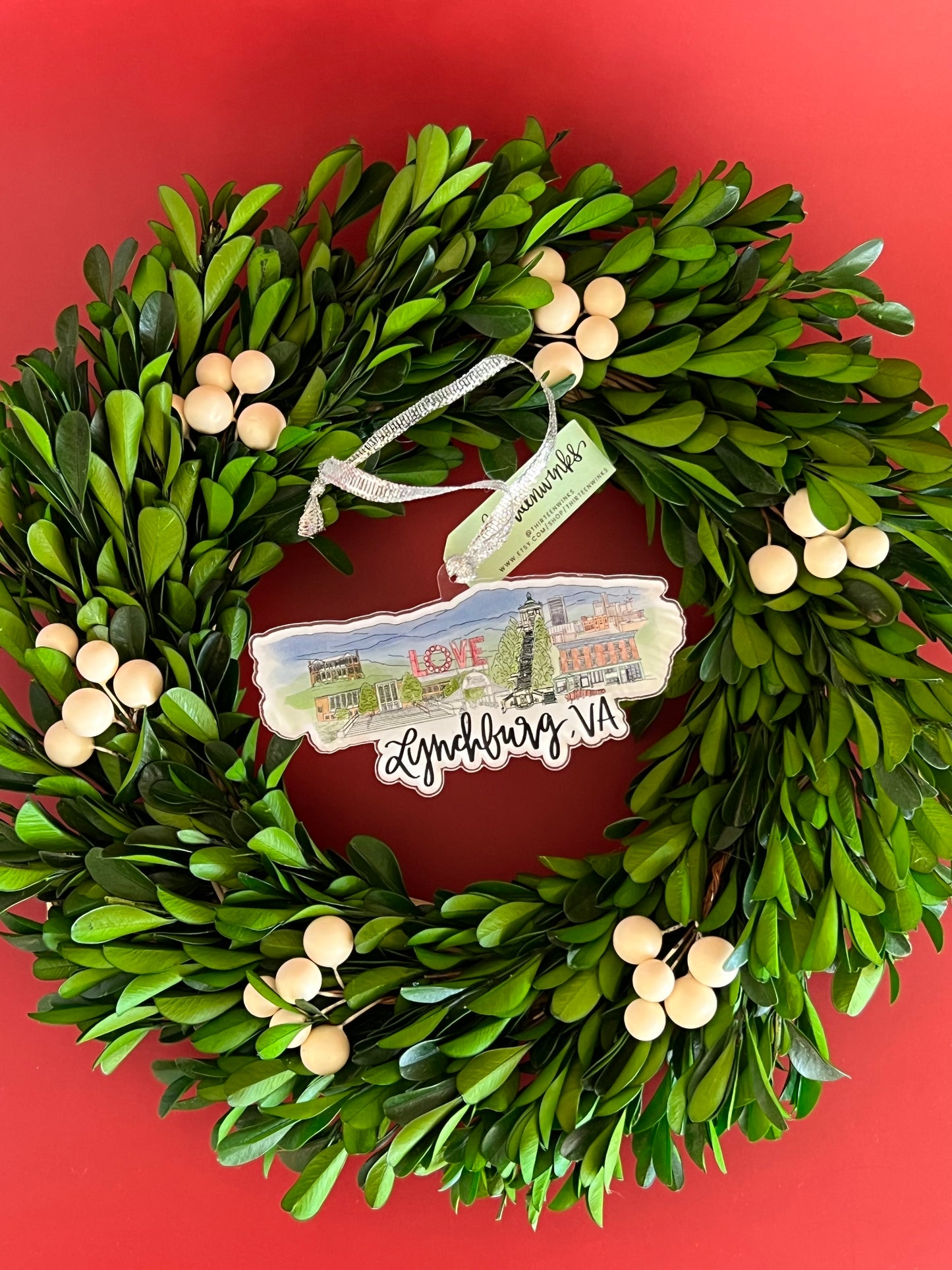 Lynchburg, VA (Virginia) acrylic ornament