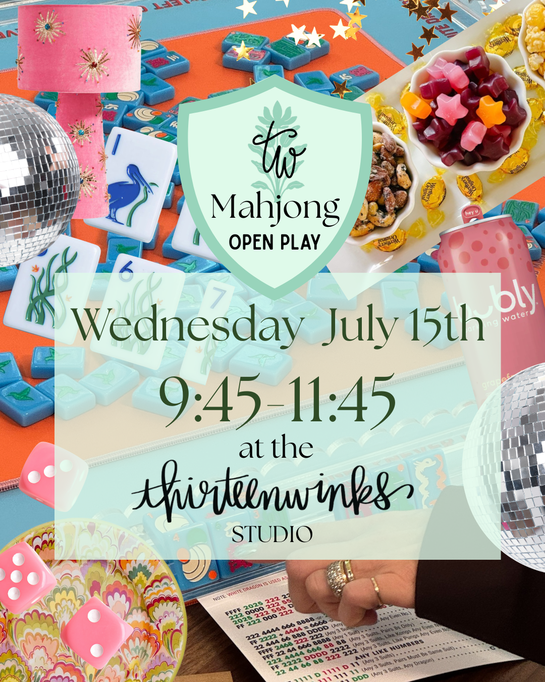 7/15 Mahjong Open Play