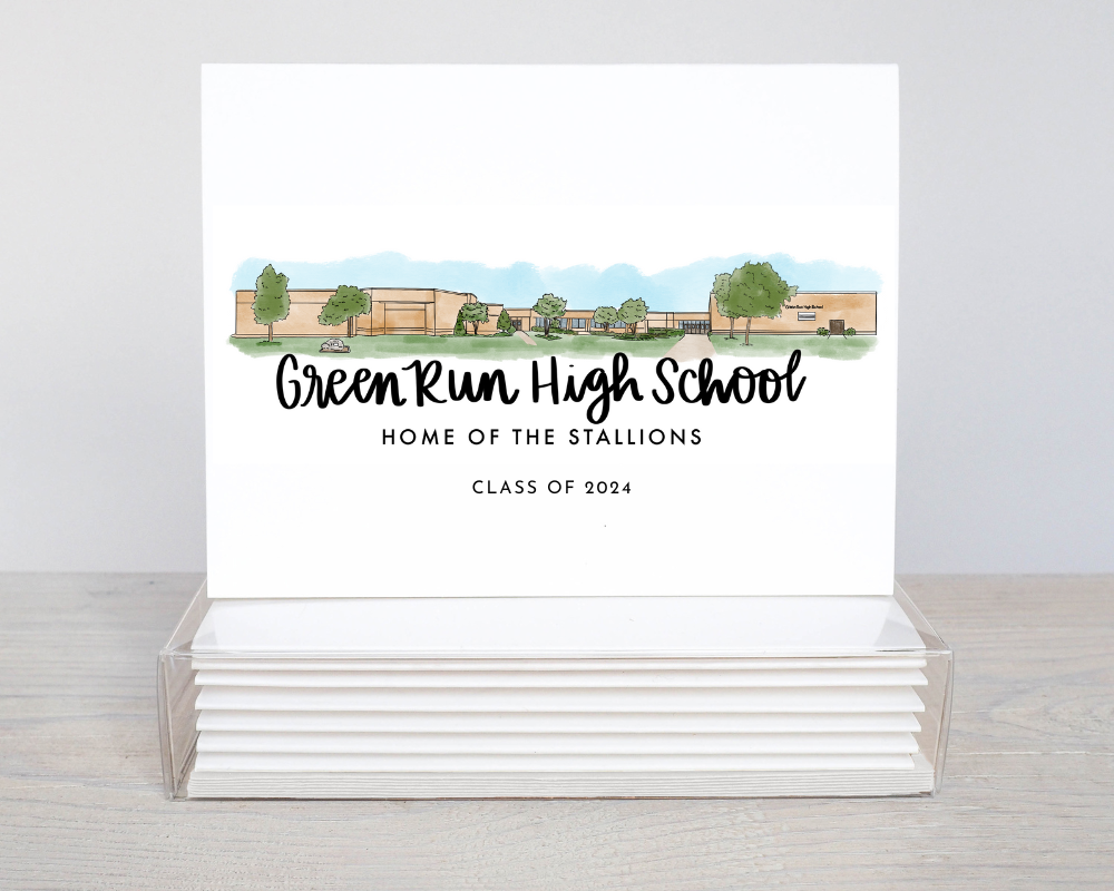 Green Run High School 8x10 Art Print - Virginia Beach High Schools