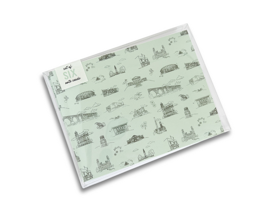 Richmond Toile Notecard Set (6) - RVA - VCU - Virginia