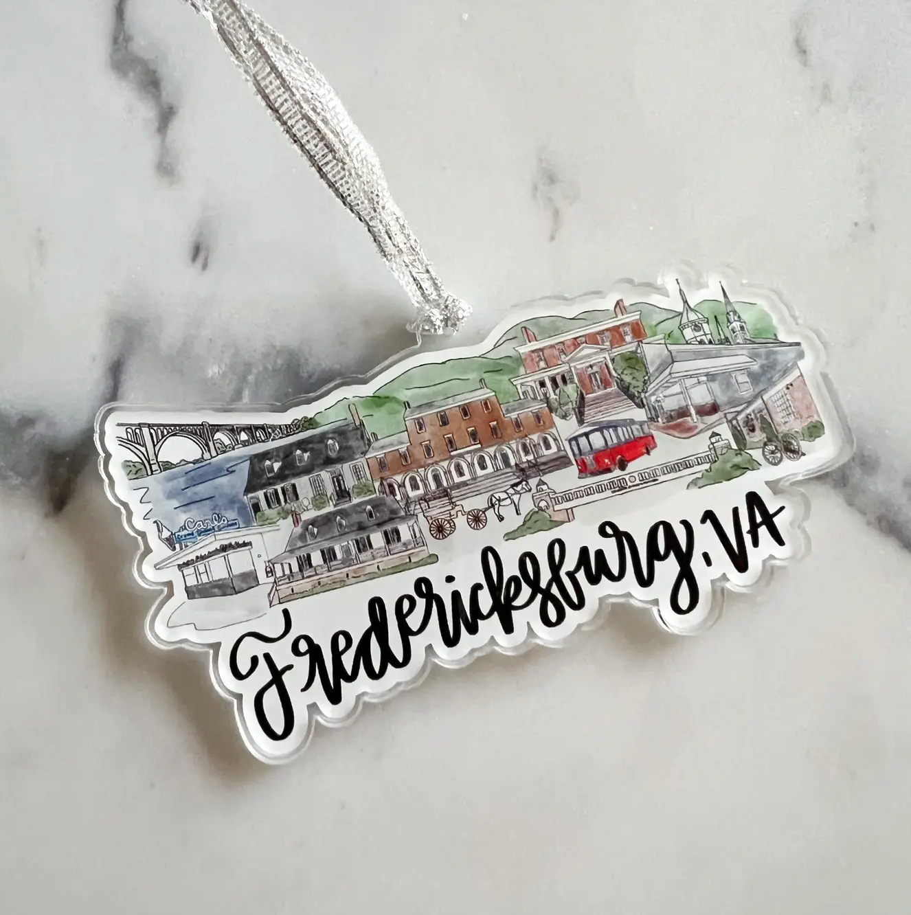 Fredericksburg,VA acrylic ornament