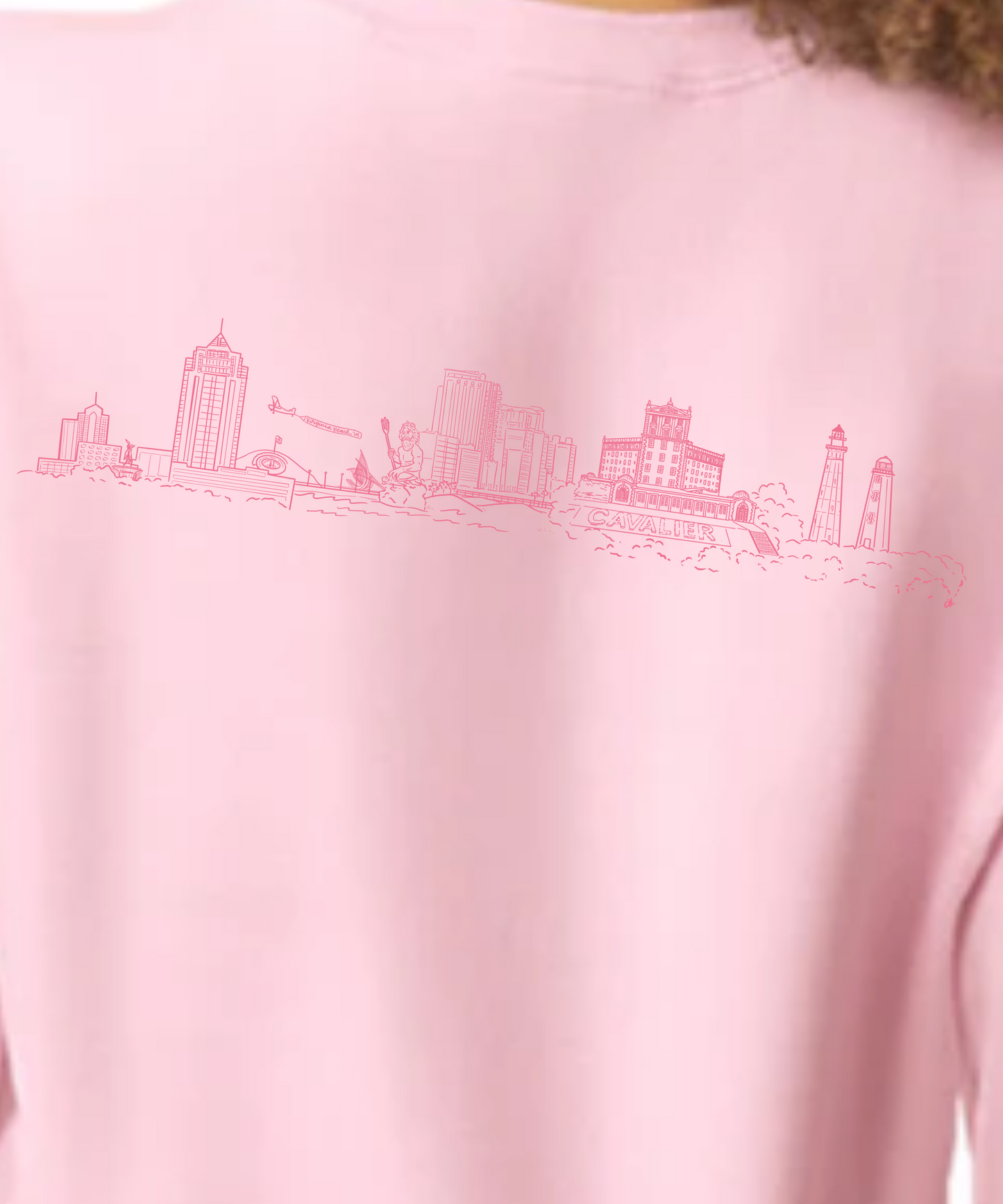 Virginia Beach Skyline Crewneck Sweatshirt