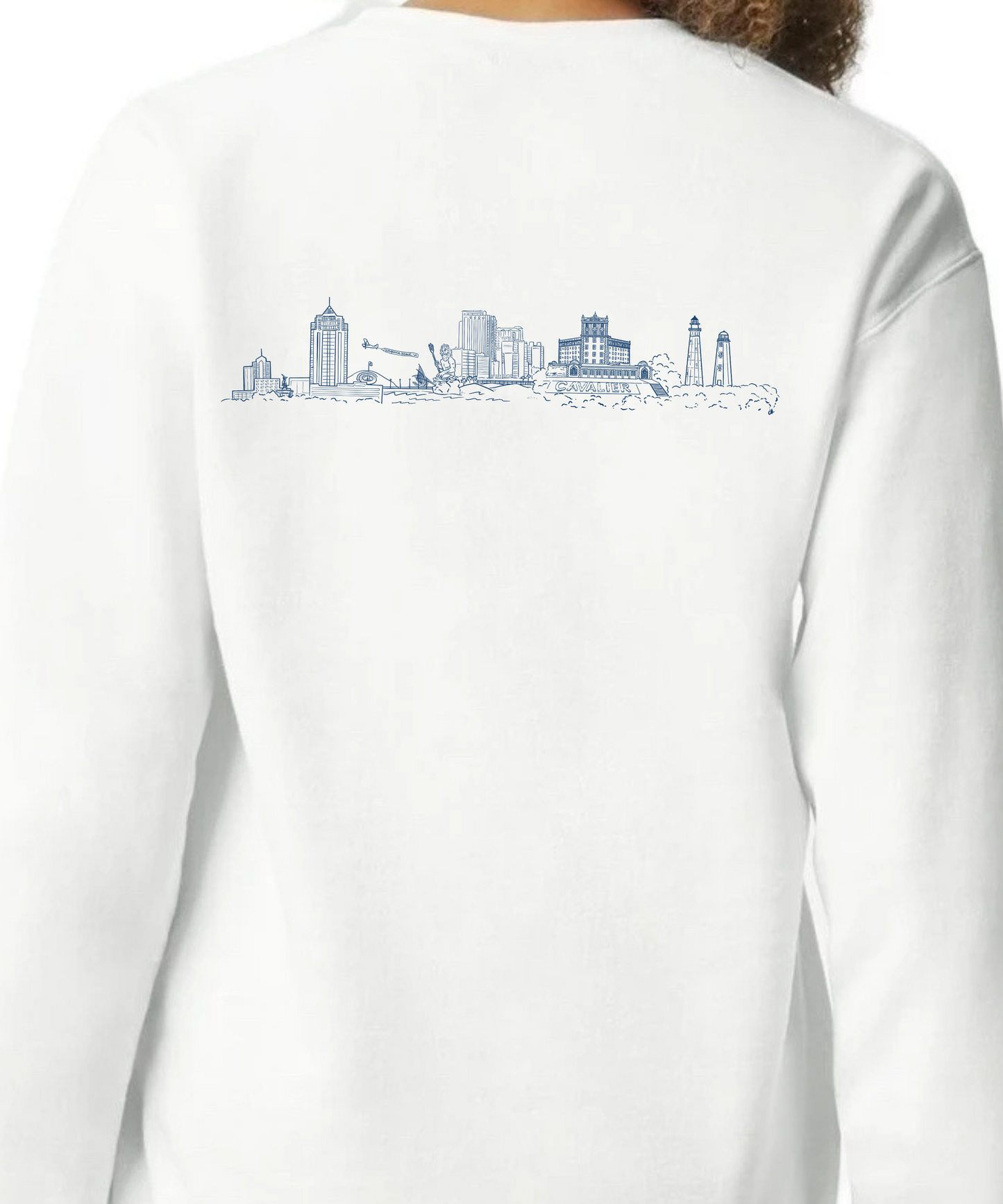 Virginia Beach Skyline Crewneck Sweatshirt