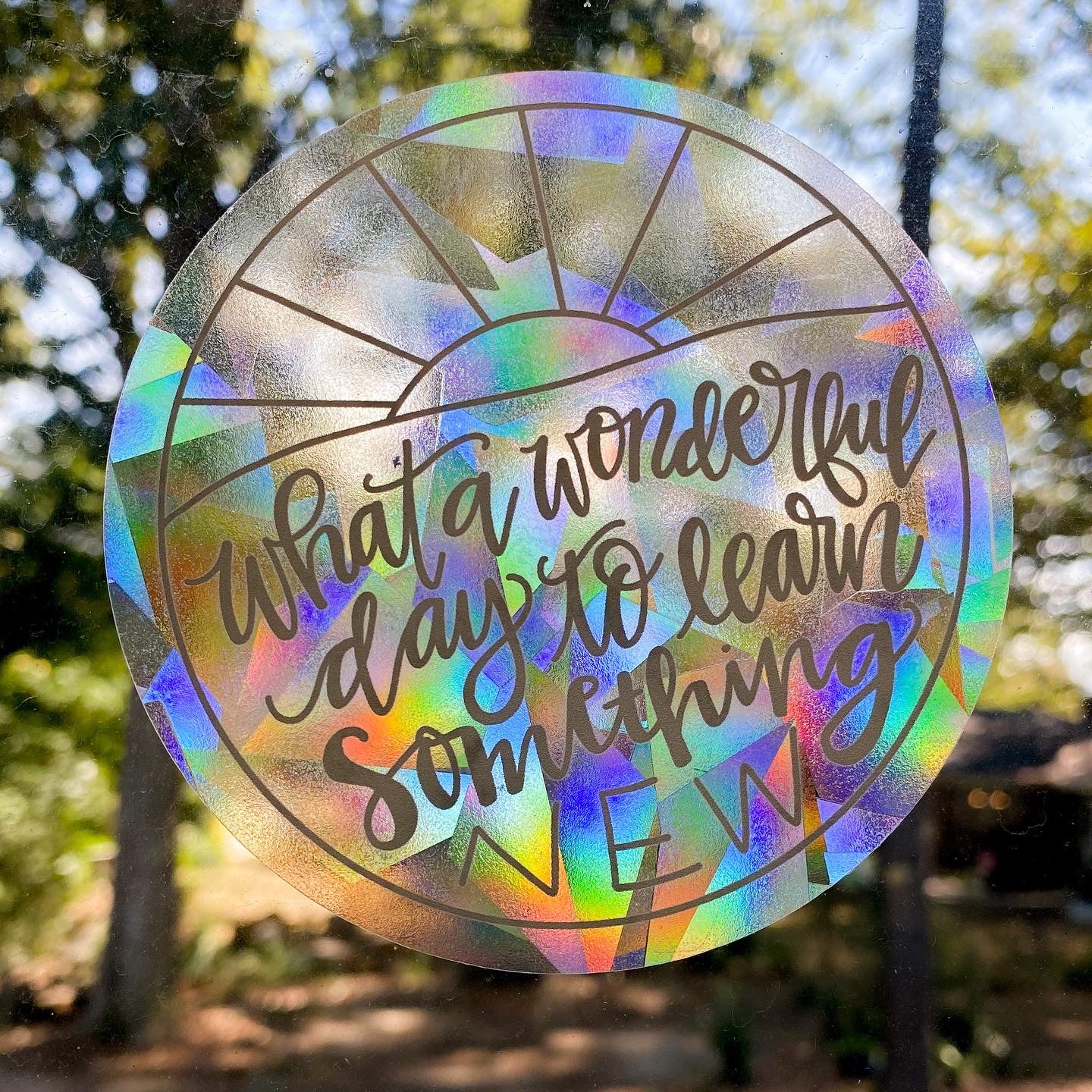 Sun catcher sticker - Day to Learn