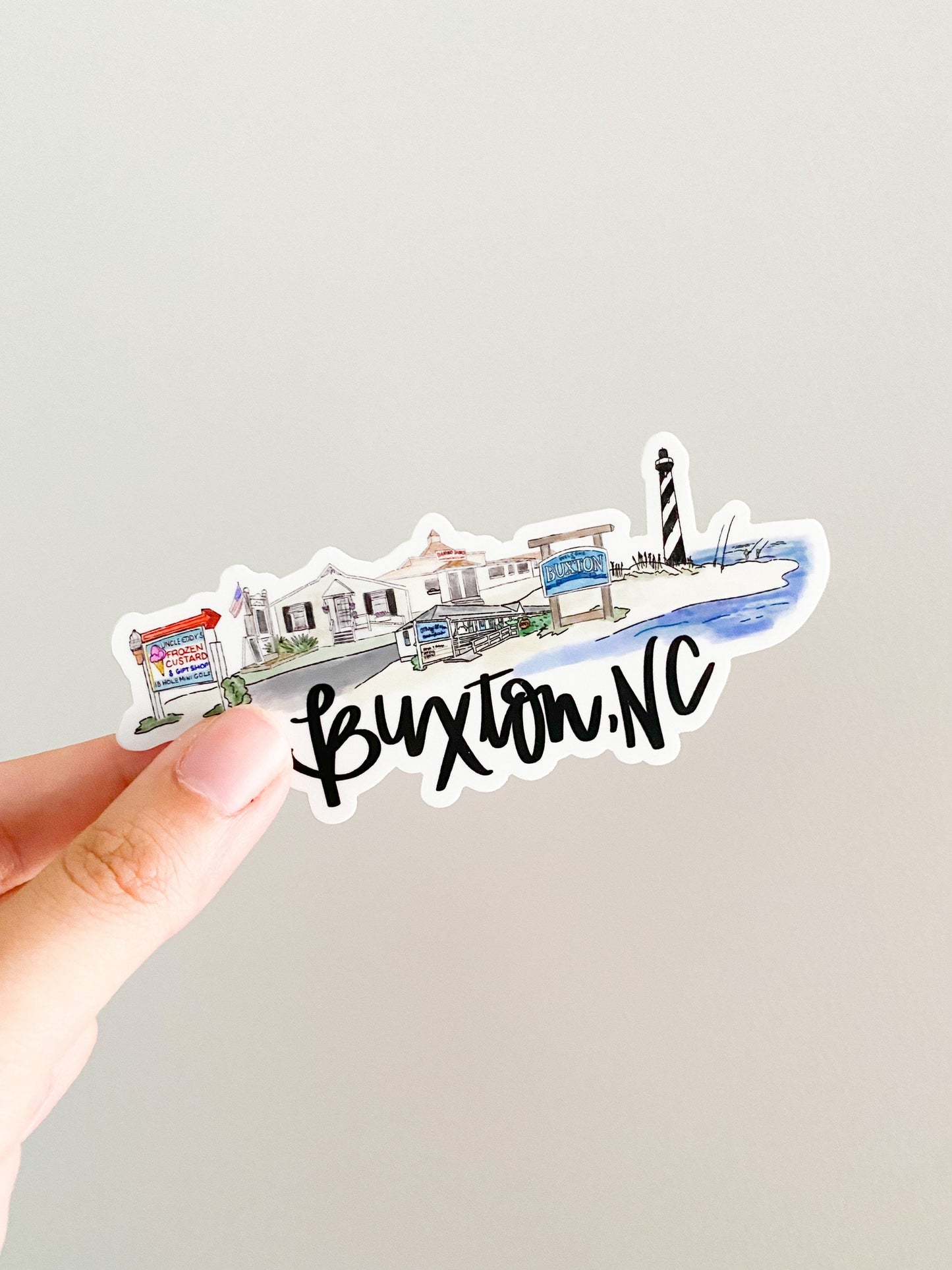 Buxton NC Skyline sticker