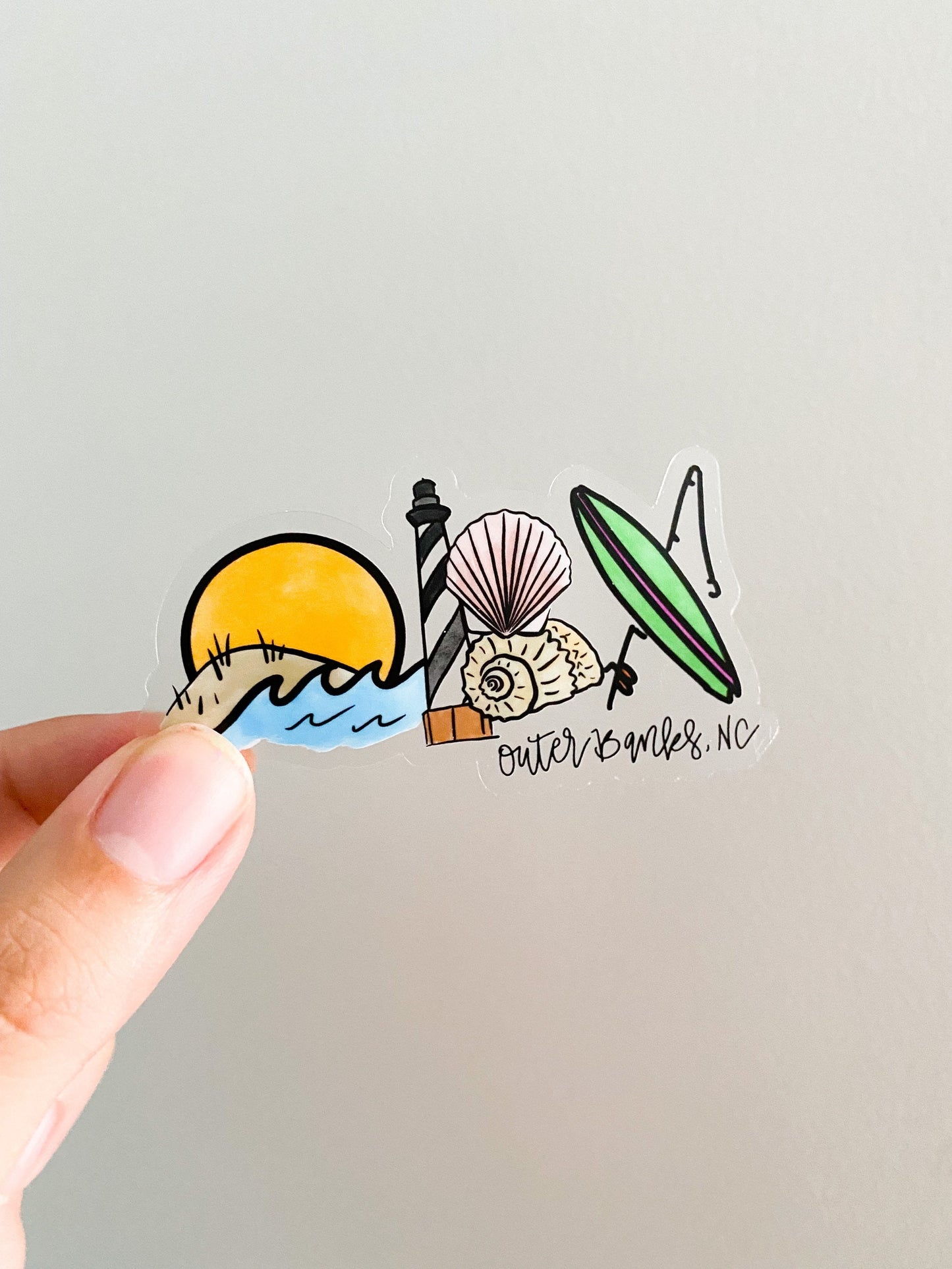 Clear OBX sticker