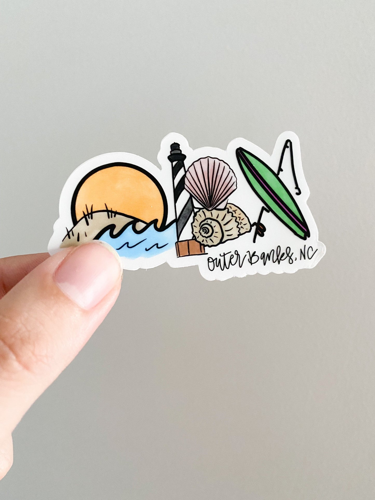 Clear OBX sticker