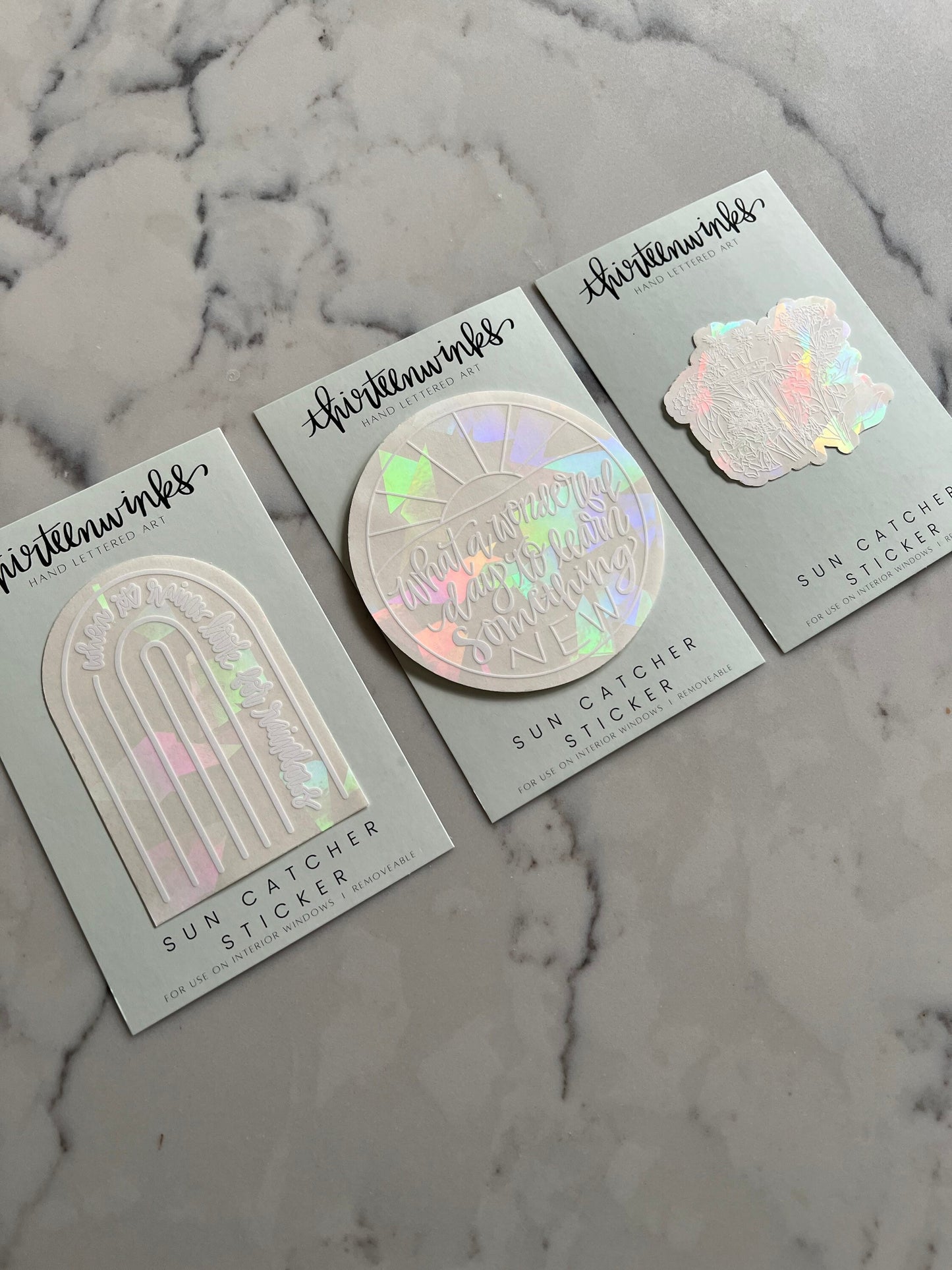 Suncatcher sticker-wildflowers