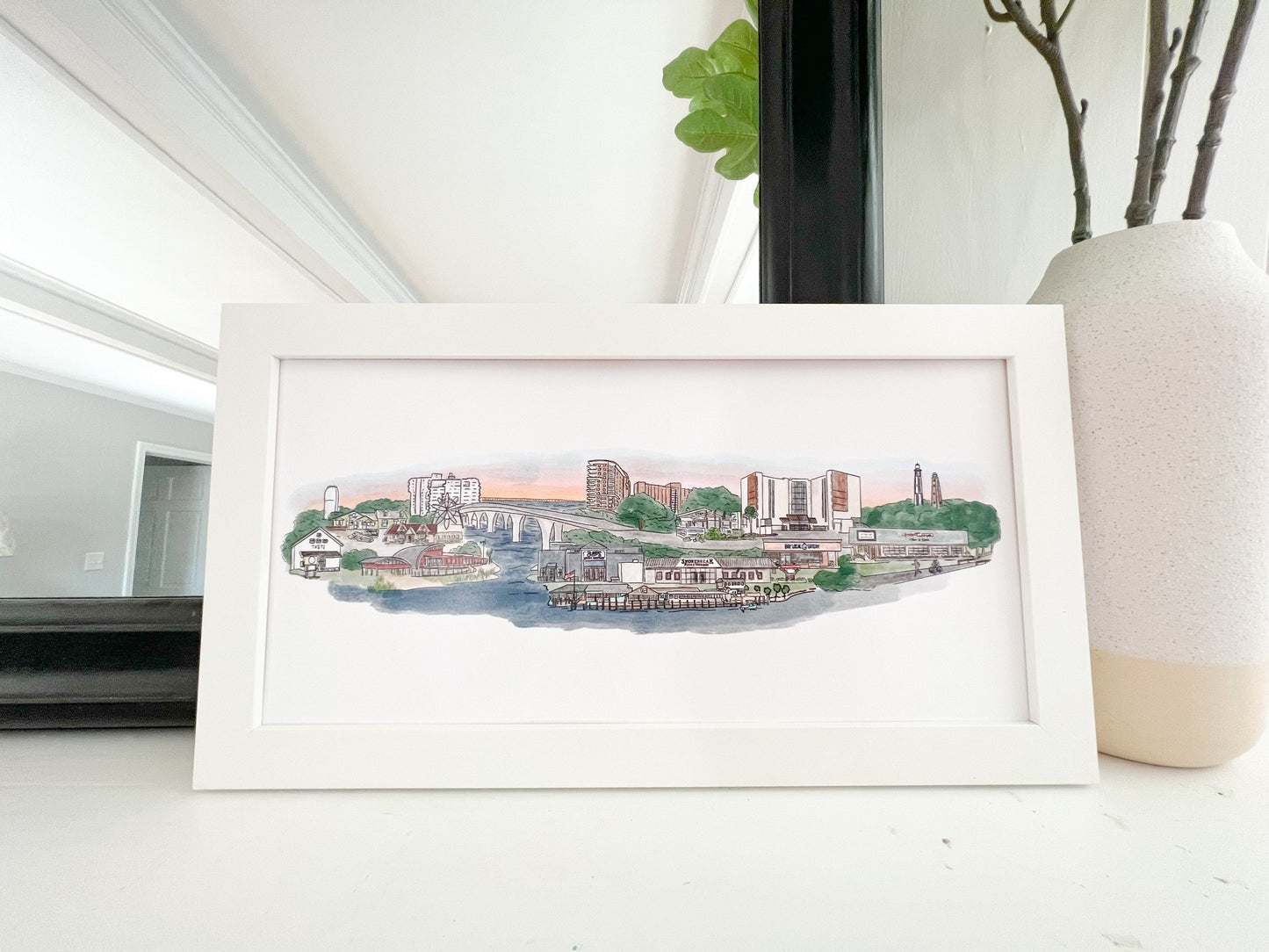 Shore Drive Virginia Beach Skyline Print