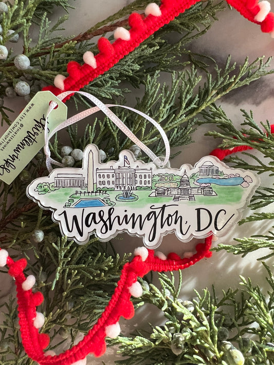 Washington DC - District Of Virginia (Virginia) acrylic ornament