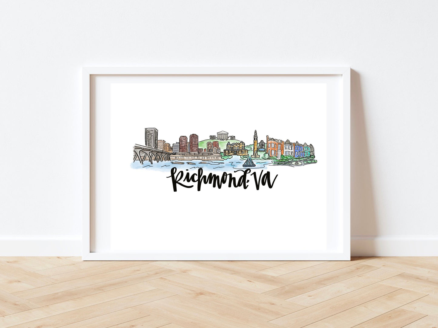 Richmond, VA Skyline Print