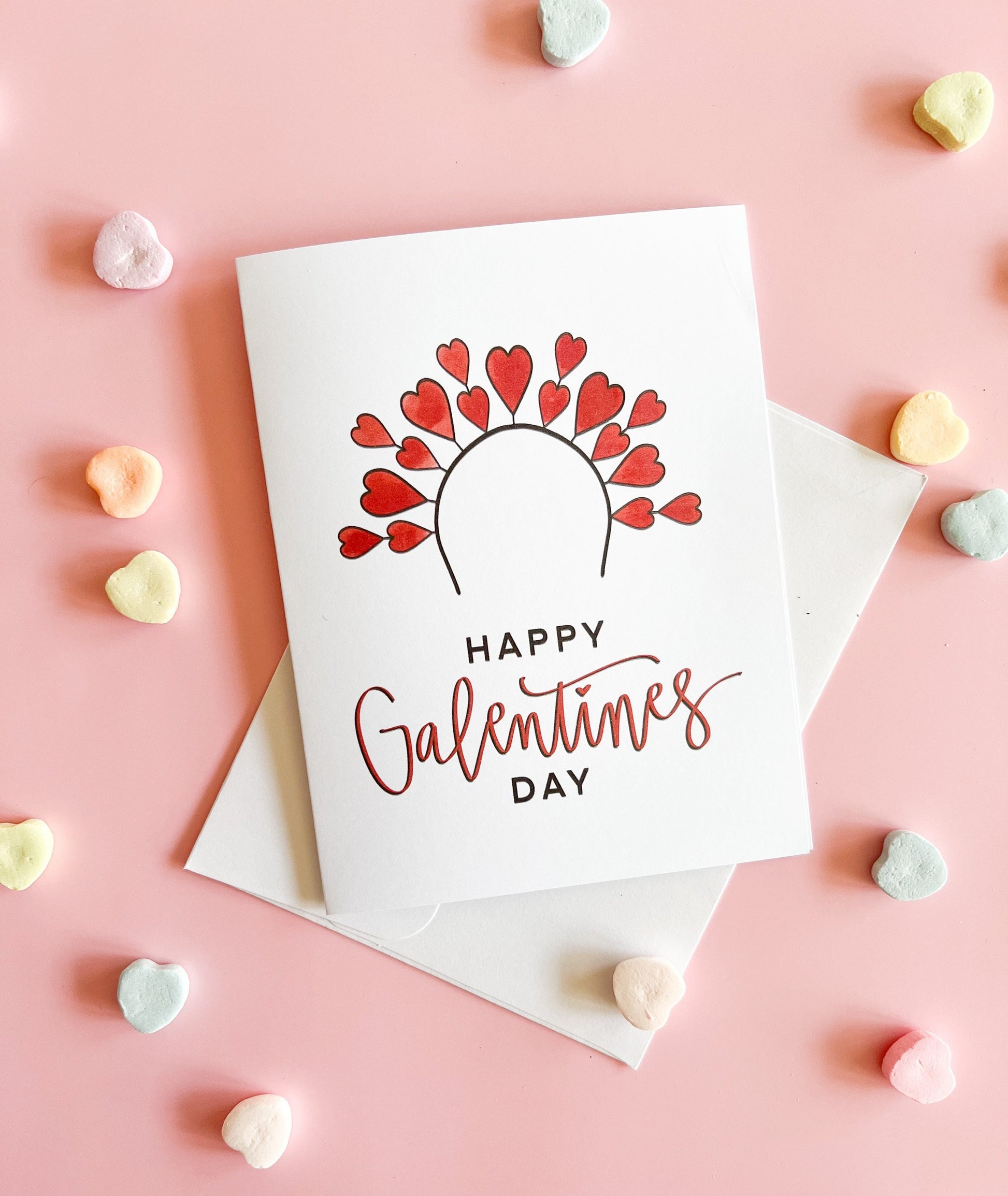 Heart tiara Galentine’s Day - Valentine’s Day card