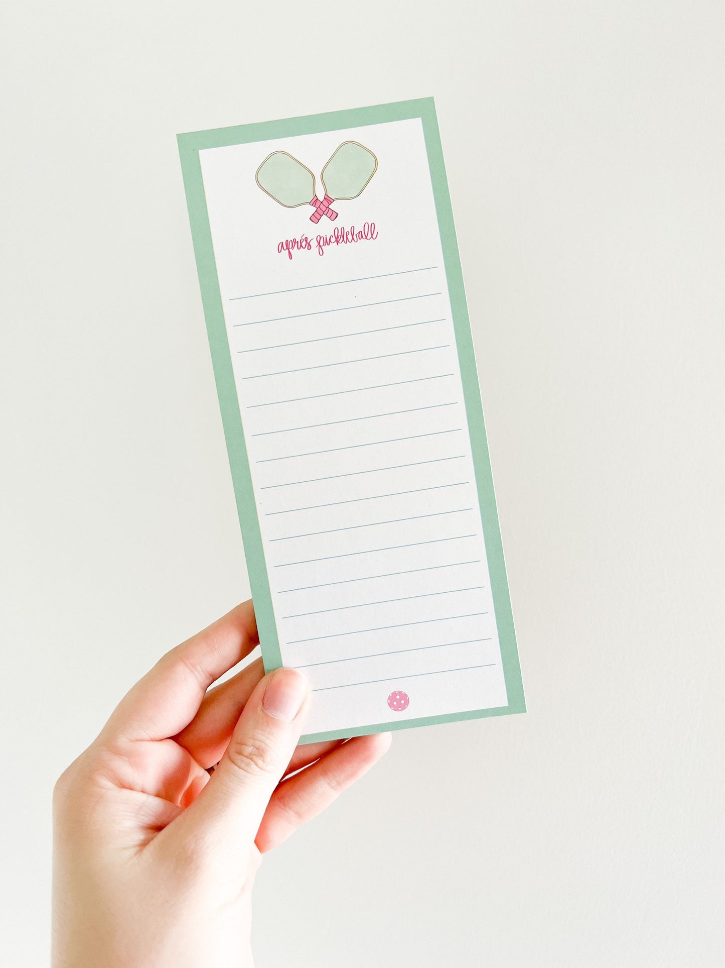 Apres Pickleball -pickleball notepad - to do list - pickle ball gift