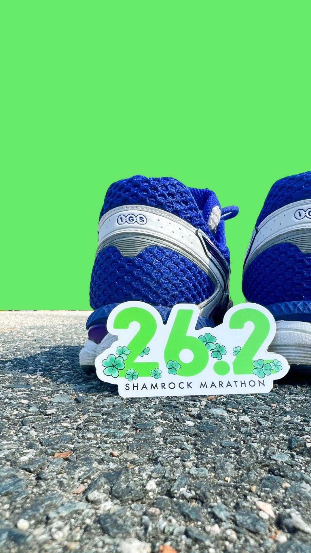 Shamrock marathon sticker - 26.2 -Virginia Beach , runner sticker, race sticker