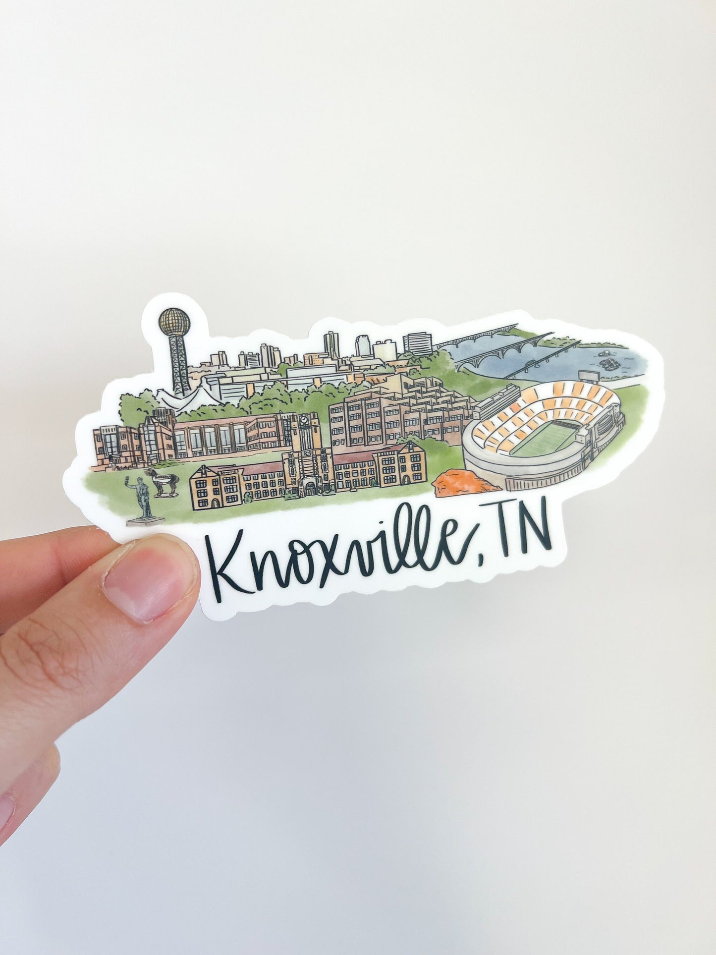 Knoxville, Tennessee TN Skyline/landmark sticker - UT
