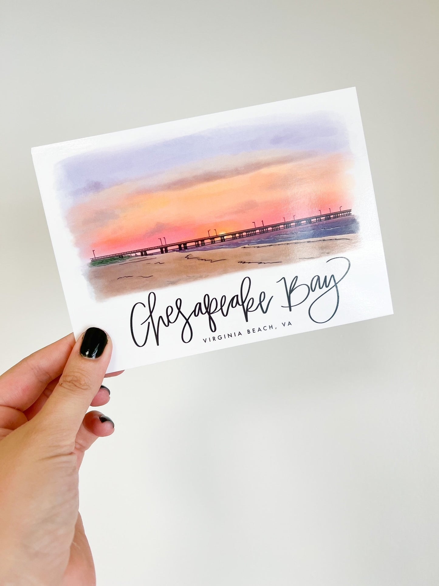 Chesapeake Bay Postcard Virginia Beach, Virginia Postcard, VB VA