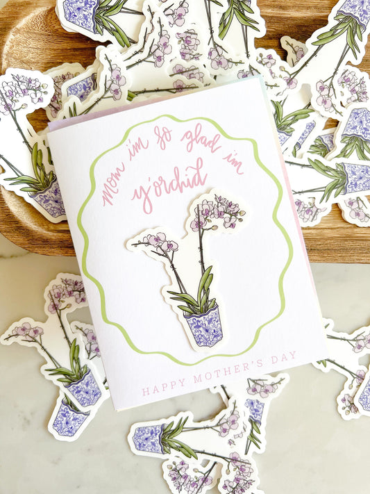 Mother's Day Card with removable sticker!!