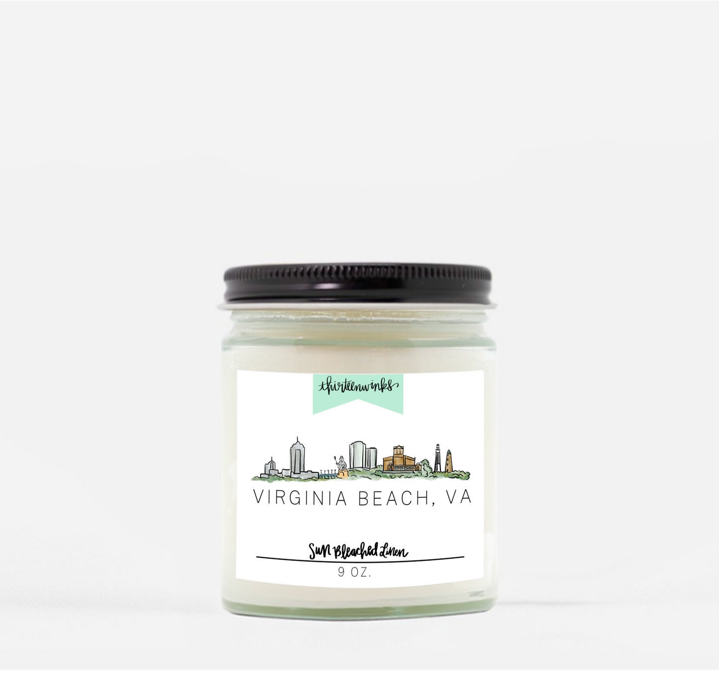 Virginia Beach Skyline candle