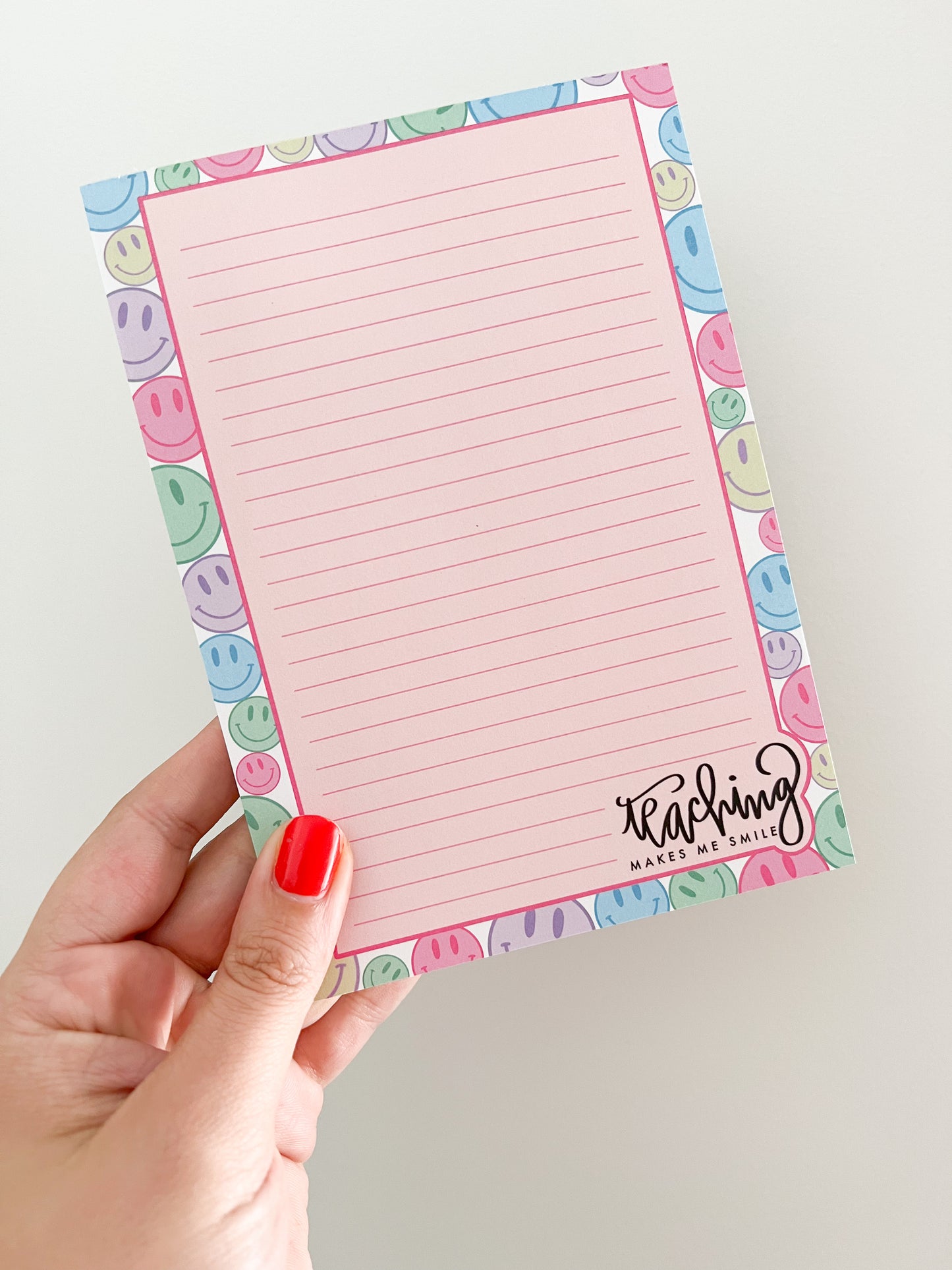 Teaching makes me smile notepad