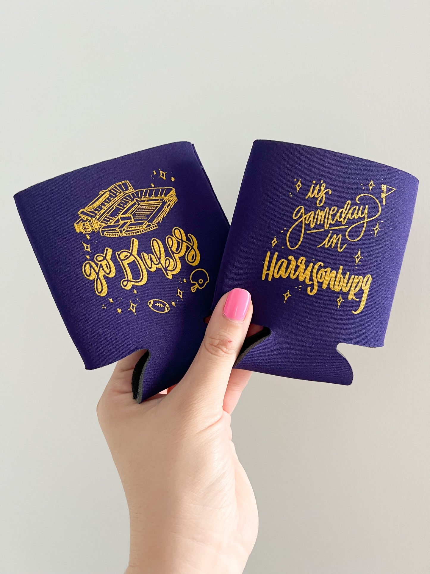 JMU - Harrisonburg Gameday Can Koozie