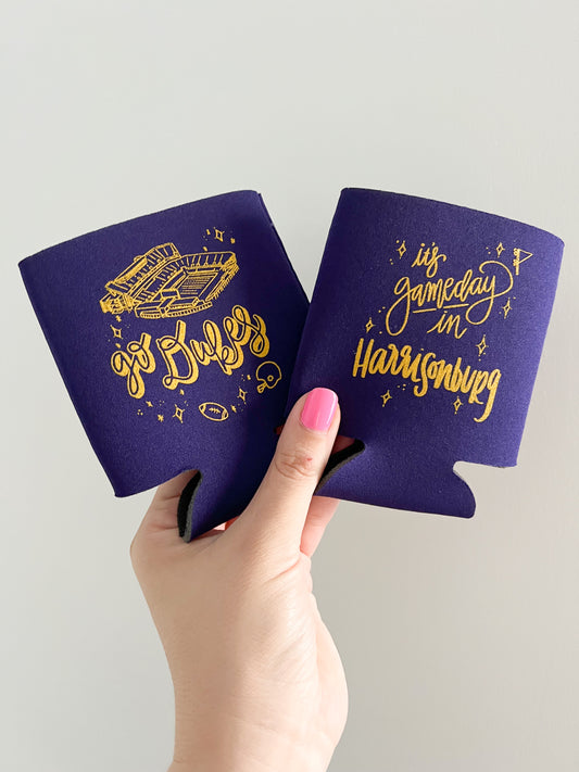 JMU - Harrisonburg Gameday Can Koozie