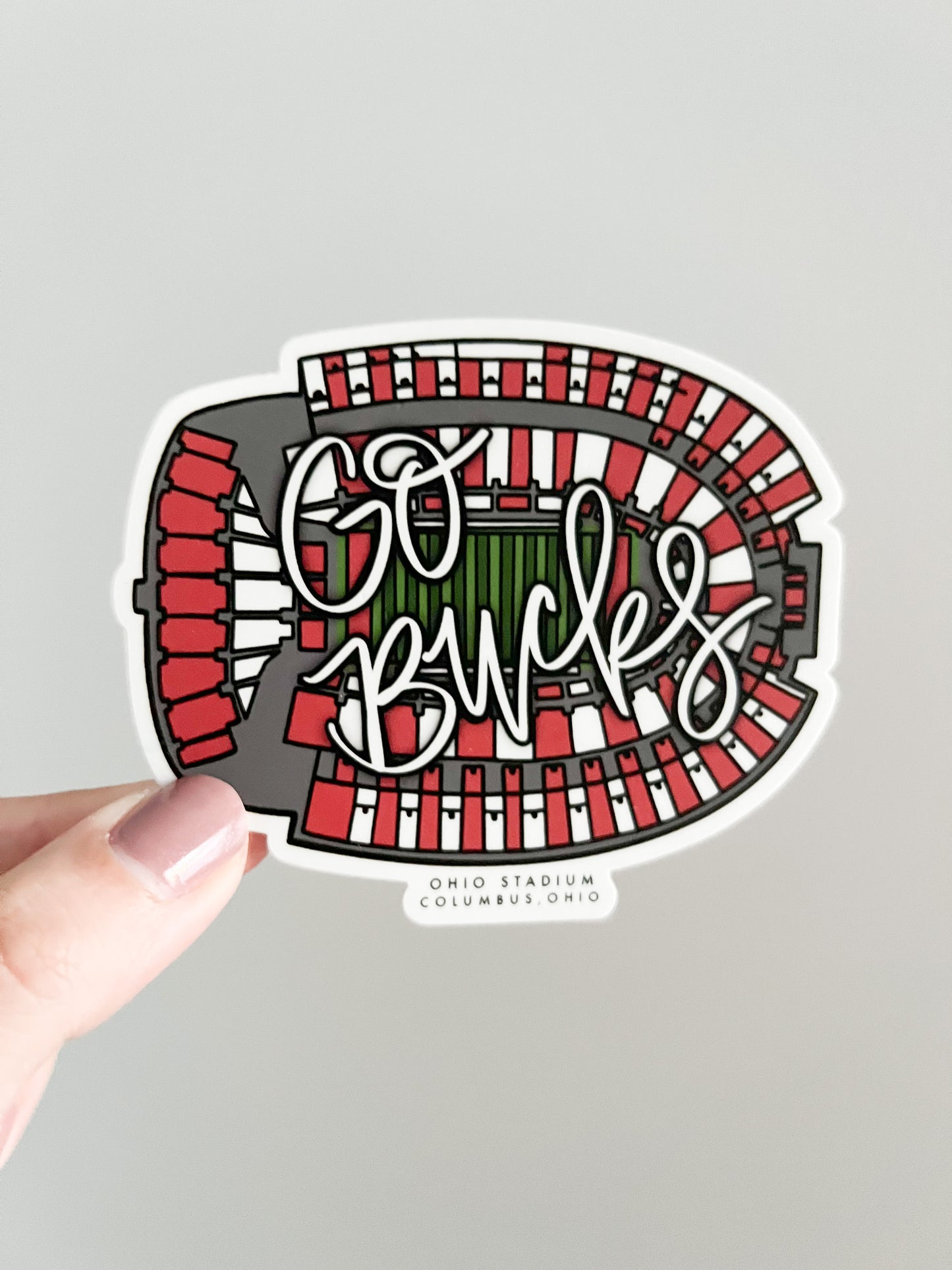 Ohio State Stadium football sticker