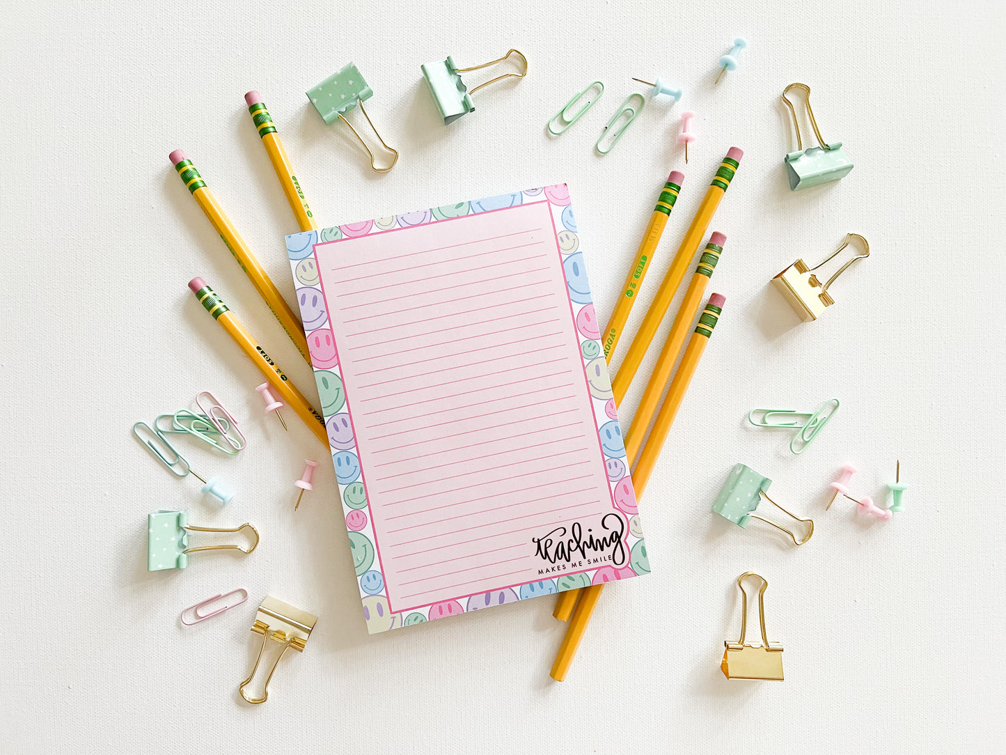 Teaching makes me smile notepad