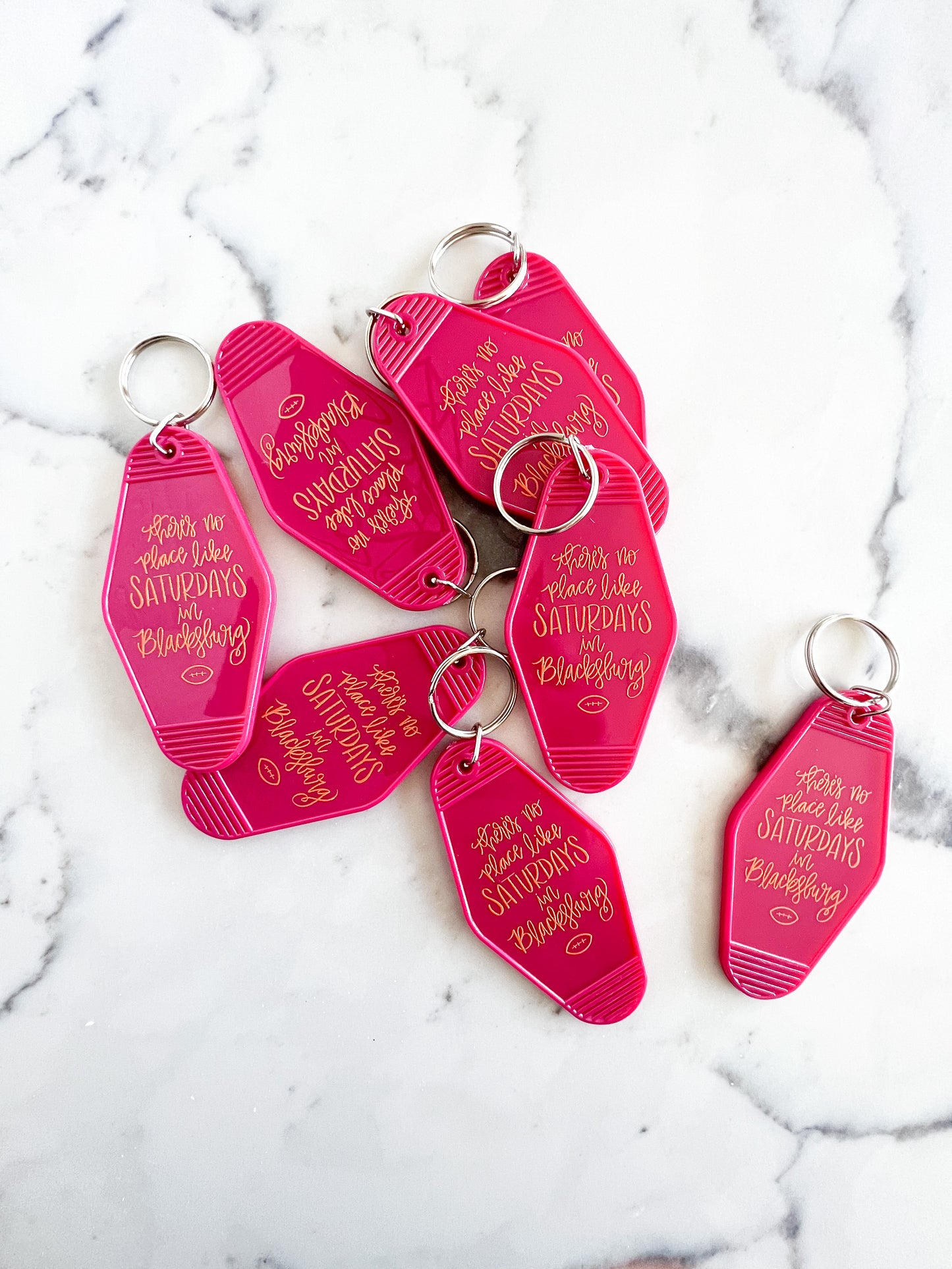 Saturdays in Blacksburg keychain
