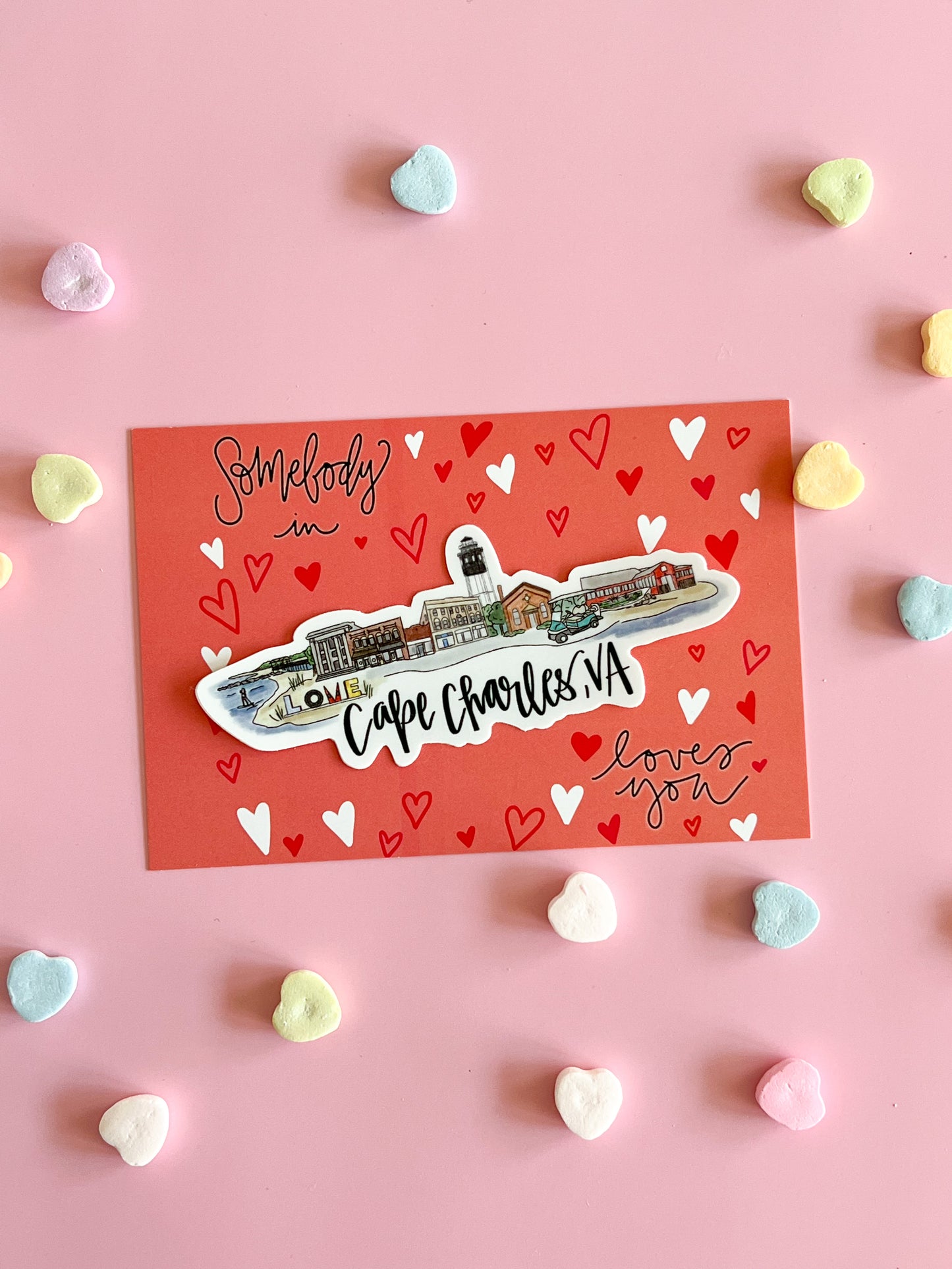 Skyline Sticker Valentine’s Card
