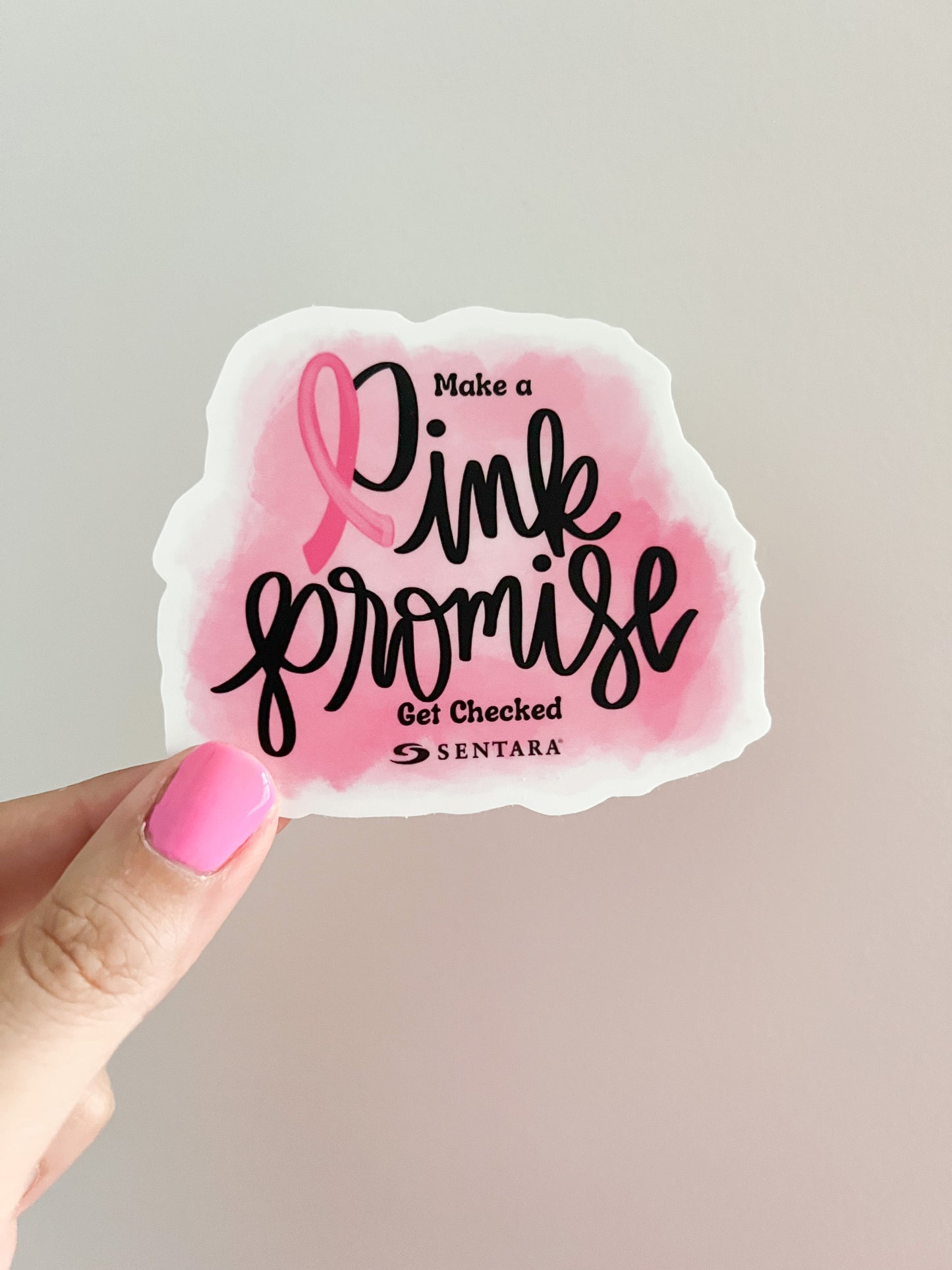 Pink Promise Cloud Sticker