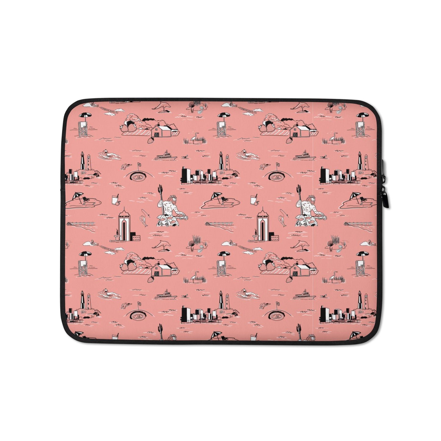 Coral VB Toile Laptop Sleeve