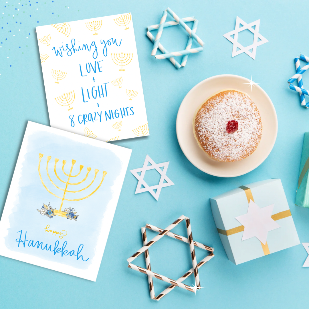 Happy Hanukkah - Hanukkah Notecard