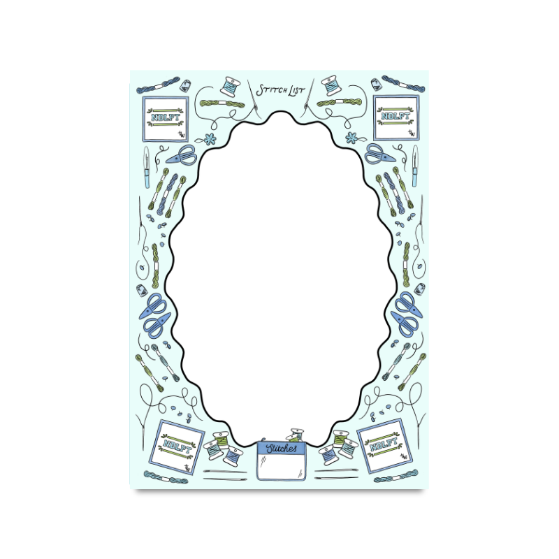 Needlepoint - Stitch List - Notepad