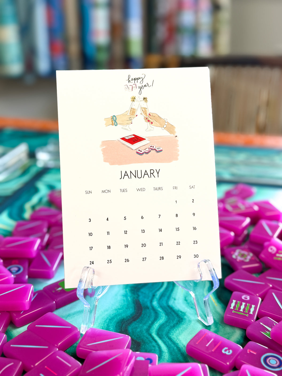 Mahjong Desktop Calendar 2027