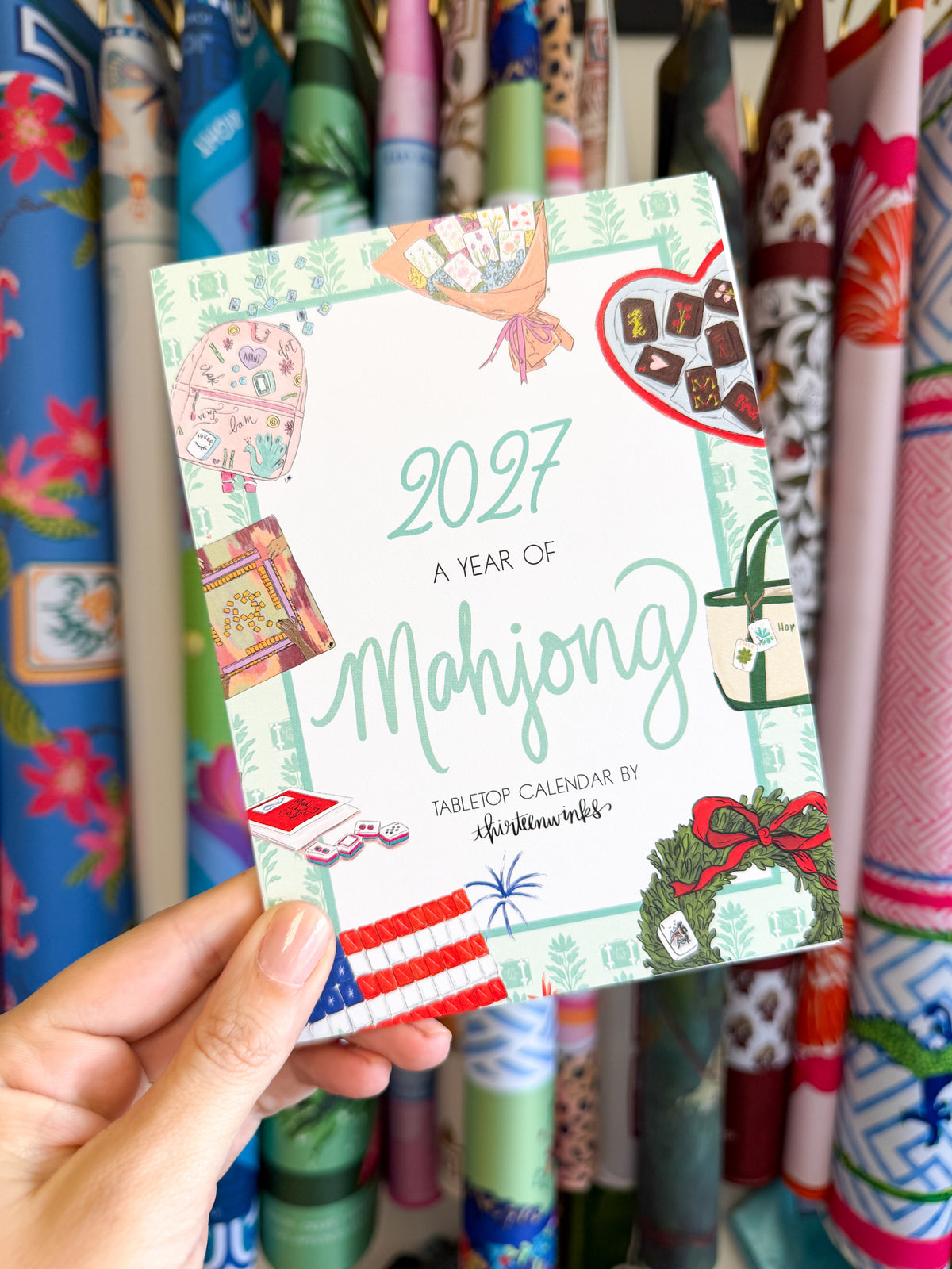 Mahjong Desktop Calendar 2027