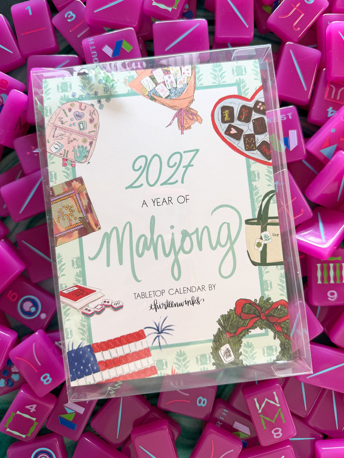 Mahjong Desktop Calendar 2027