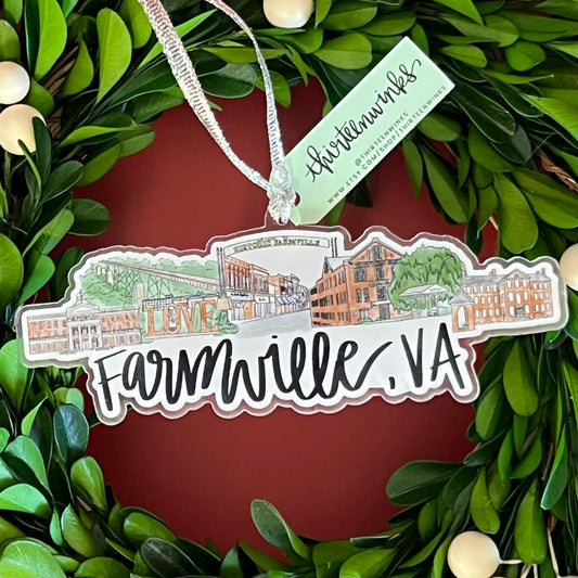 Farmville,VA  acrylic ornament