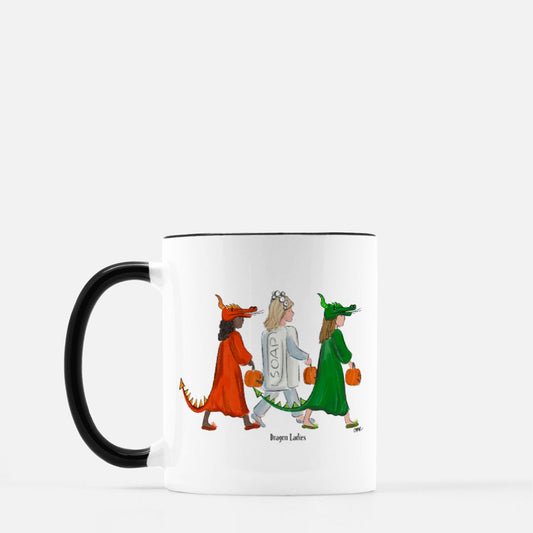 Dragon Ladies Mahjong Halloween Mug | 11 oz