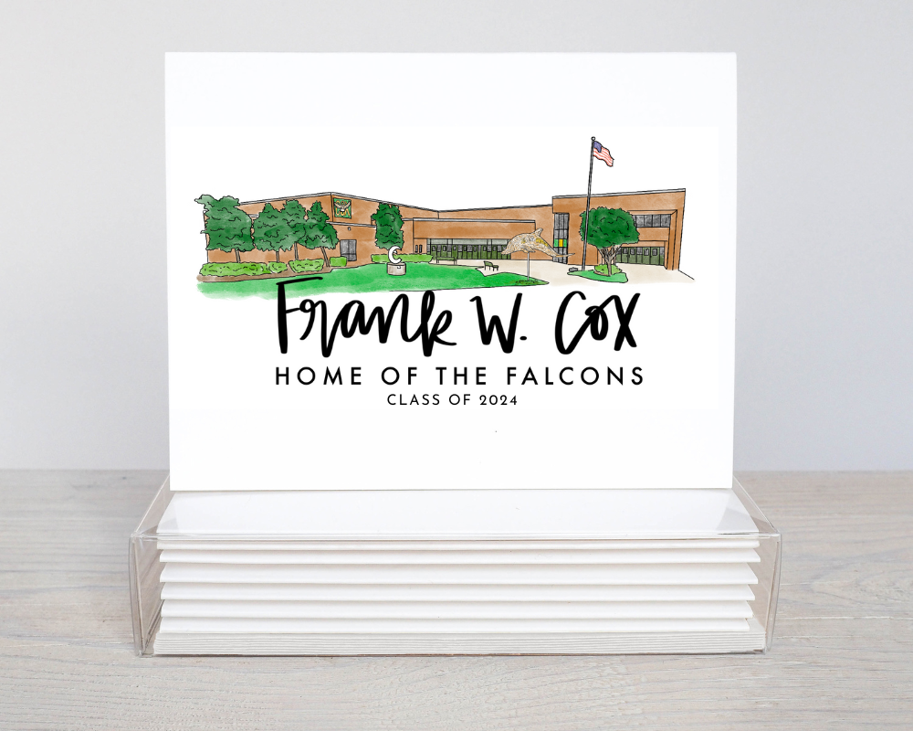 Cox High School 8x10 Art Print - Virginia Beach High Schools