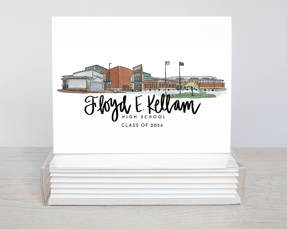 Kellam High School 8x10 Art Print - Virginia Beach High Schools - Grad ...