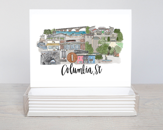 Columbia, SC - South Carolina notecard set (6)
