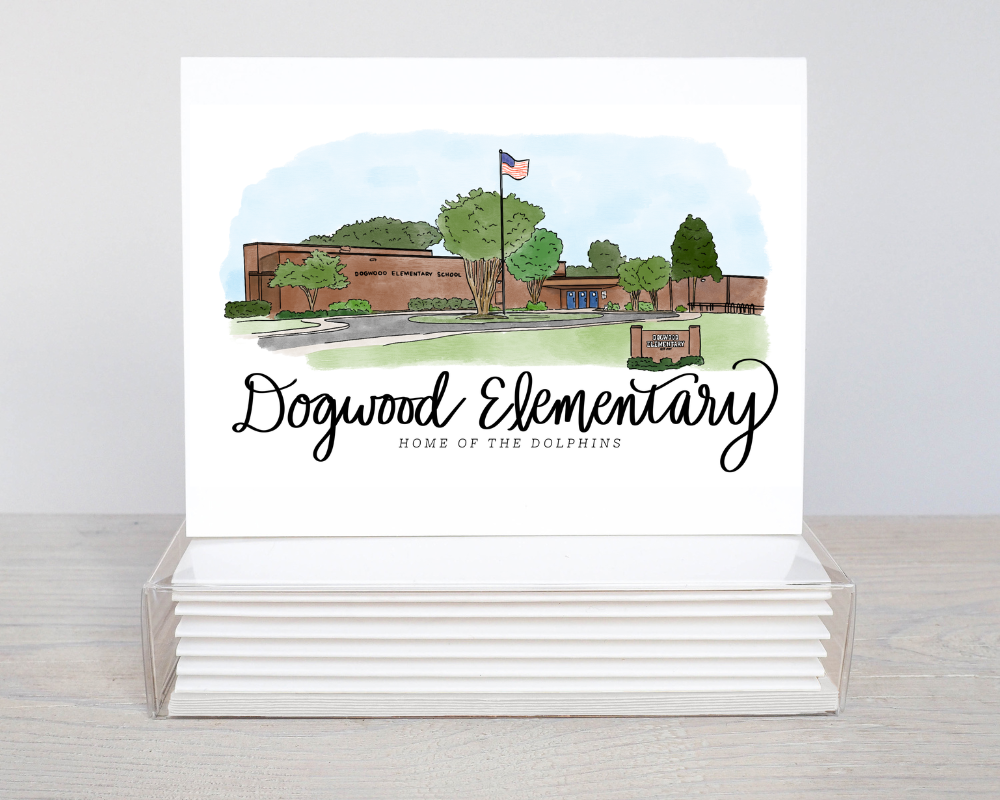 Dogwood Elementary School Notecard set of 6