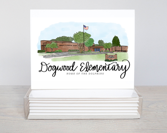 Dogwood Elementary School Notecard set of 6