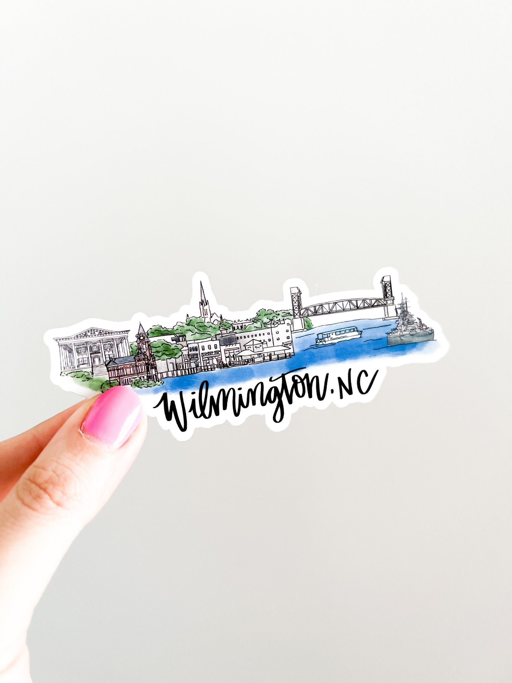 Wilmington NC Skyline sticker